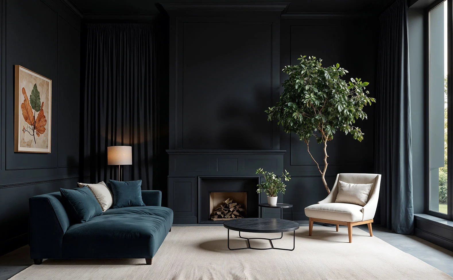 Deep Tones and Living Greens