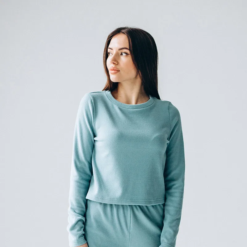 Aqua Blue Lounge Set Top