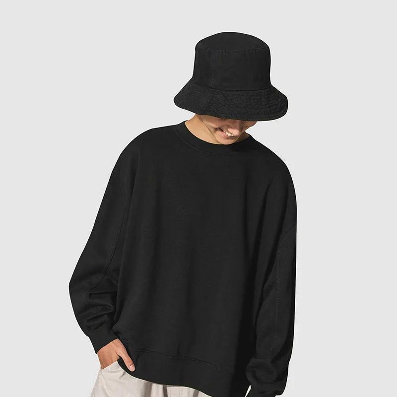 Onyx Black Minimalist Streetwear Sweatshirt